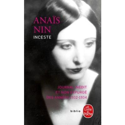 Afbeelding van Inceste: Journal inédit et non expurgé des années 1932 1934