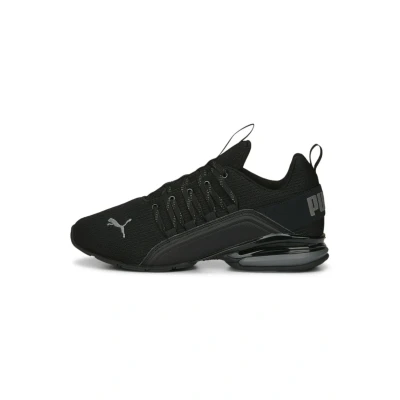Afbeelding van Puma Axelion Refresh Sneakers laag, Heren, Maat: 41, Black/cool dark gray Textiel/ synthetisch