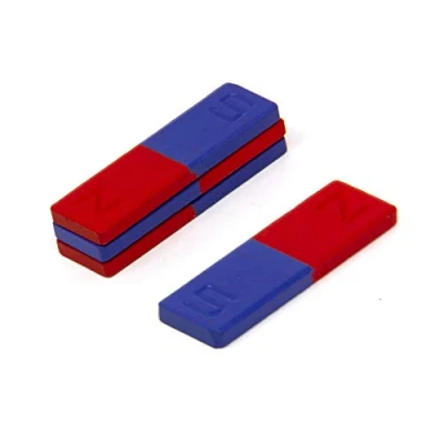Afbeelding van Magneet Expert 16 x 4 50 mm lange ferrietstaafmagneet met noord en zuid geïdentificeerd (Pack van 4), FB160450