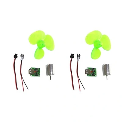 Afbeelding van Kleine Wind Power Turbine Generator Dynamo Emergenc USB Telefoon Oplader Pack van 2