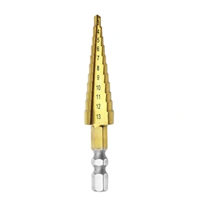 Afbeelding van Mengshen Stappenboor 3 13 mm, HSS titanium gecoate trappenboor cutter zeskantschacht elektrisch gereedschap professionele pagode set multifunctionele geperforeerde rasp boren