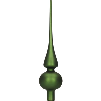Afbeelding van Decoris Kerstboompiek 26 cm glas donkergroen 1 stuk