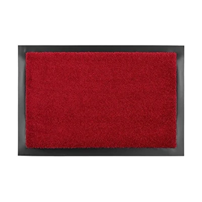 Afbeelding van Selena deurmat vuilschraper voordeurmat clean off, rood, 60 x 80 cm
