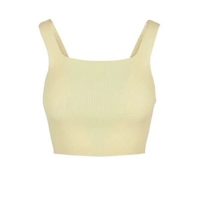 Afbeelding van Urban Classics Cropped Top, Dames, Maat: XL, Softyellow