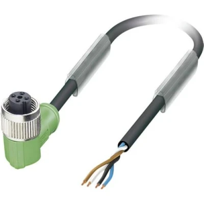 Afbeelding van Phoenix Contact 1668234 Sensor/actuator connector, geassembleerd M12 Aantal polen: 4 Bus, haaks 3.00 m 1 stuk(s)