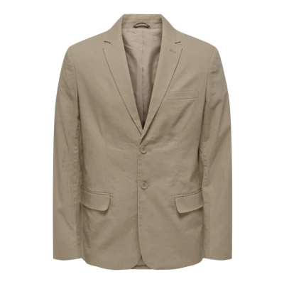 Afbeelding van Only &amp; Sons Klassischer Blazer, Heren, Maat: 48, Chinchilla
