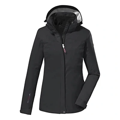 Afbeelding van killtec dames Functionele jas/buitenjas met afritsbare capuchon KOS 133 WMN JCKT, schwarz, 52, 38383 000