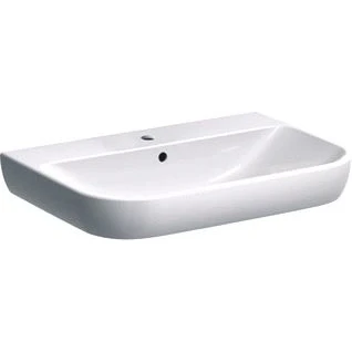Afbeelding van Geberit Smyle meubelwastafel wit KeraTect (70 x 48 cm) 1 kraangat, met