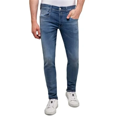 Afbeelding van Replay Heren Anbass Hyperflex Jeans Blauw maat 34/36
