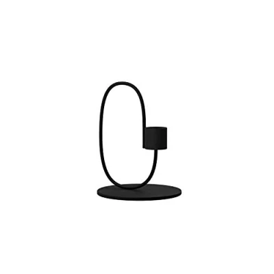 Afbeelding van Cooee Design Swoop Black kandelaar, roestvrij staal, zwart, 10 cm