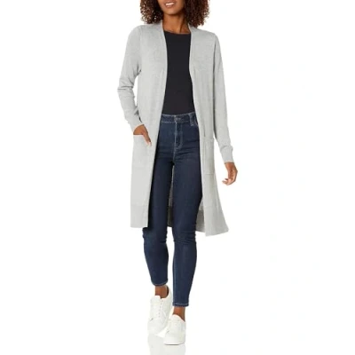 Afbeelding van Amazon Essentials Women&#039;s Lichtgewicht lang vest (verkrijgbaar in grote maten), Lichtgrijs, XXL