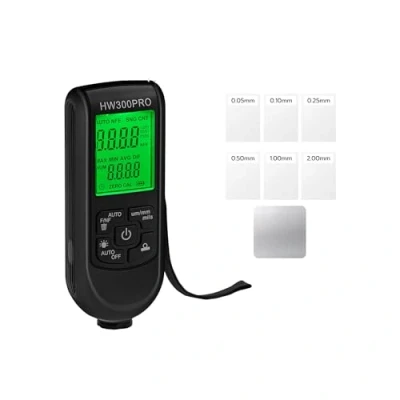 Afbeelding van Tolesum Digitale laagdiktemeter, lakmeter auto met draagbaar touw, 0 2000 om lakdiktemeter, autolaklaagdiktemeter voor tweedehands autokopers, zwart