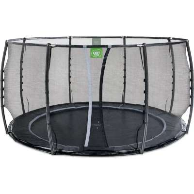 Afbeelding van EXIT groundlevel trampoline ø427cm Dynamic (zwart)