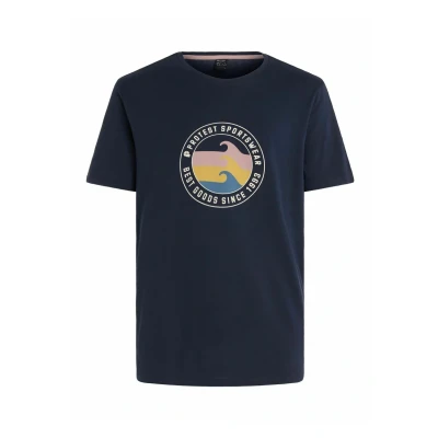 Afbeelding van Protest Prtsharm Tshirt print, Heren, Maat: XS, Night skyblue