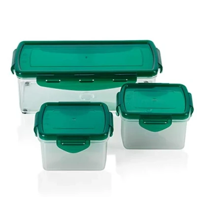 Afbeelding van Genius Nicer Dicer Fusion Smart (6 delen) in mintgroen incl. vershouddeksel (1 x 1,25 l &amp; 2 0,4 l) opvangbak dozen box opbergbox voorraaddoos vershouddoos