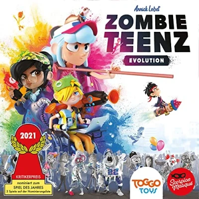 Afbeelding van Asmodee TOGGO Toys Le Scorpion Masque Zombie Teenz Evolution Kinderspel Nominaal voor het spel van jaar 2021 2 4 spelers vanaf 8 20+ minuten speeltijd Duits