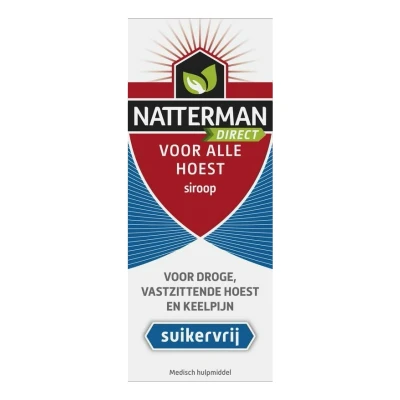 Afbeelding van 2x Natterman Direct Voor Alle Hoest Suikervrij 120 ml