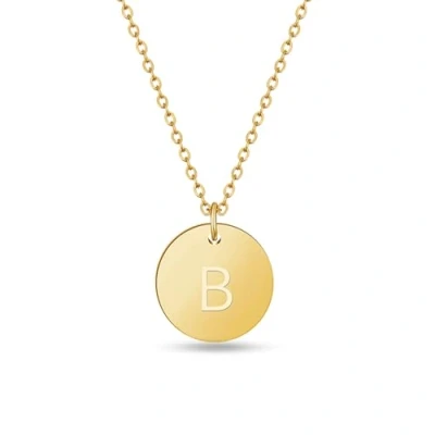 Afbeelding van Letters Ketting Goud I Gouden Dames met 18 Karaat Plating voor Vrouwen Hanger in (B)