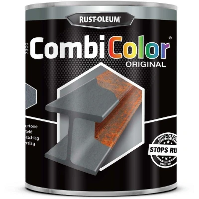 Afbeelding van rust oleum combicolor original hamerslag donkergrijs 750 ml