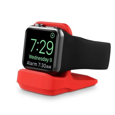 Afbeelding van Siliconen Apple Watch houder Rood Geschikt voor alle series