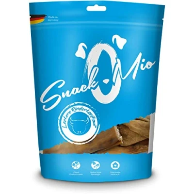 Afbeelding van SnackOMio Premium Hondensnack, heerlijke runderhoofdhuid, graanvrij, 1 x 300 g