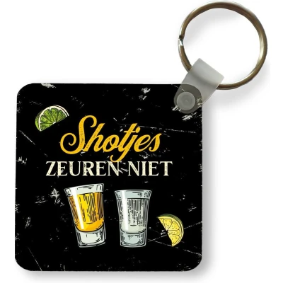 Afbeelding van Sleutelhanger Uitdeelcadeautjes Shotjes Shotglaasjes Quote Plastic Vaderdag cadeau Geschenk Cadeautje voor hem Tip Mannen