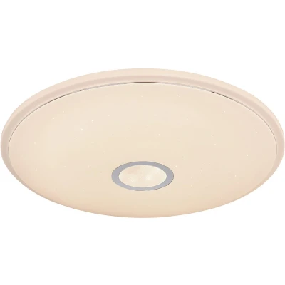 Afbeelding van Globo plafonniere Connor wit metaal 50 cm ingebouwde LED module 41386 30RGBSH