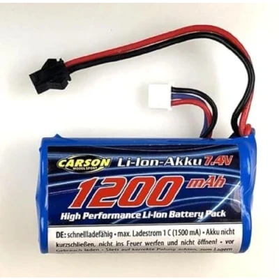 Afbeelding van Carson Liion Land Rover JST 500608255 7,4 V/1200 mAh reserveaccu, RC batterij, accessoires voor voertuigen, reserveaccu modellen