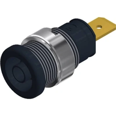 Afbeelding van SKS Hirschmann SEB 2620 F6,3 Veiligheids labconnector, female Bus, inbouw verticaal Stift Ø: 4 mm Zwart 1 stuk(s)