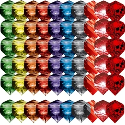 Afbeelding van ToBeIT Dartflights dartflights, 60 stuks, 20 sets in 10 motieven (dartflights, stuks)