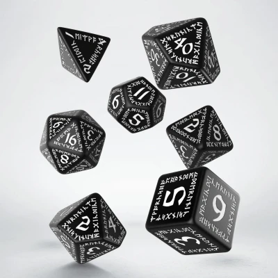 Afbeelding van Polydice Set Q Workshop Runic Black White