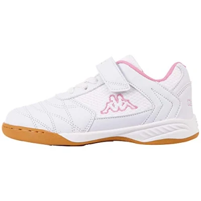 Afbeelding van Kappa Damba Unisex Trainingsschoen voor kinderen, Maat: 27, White/rosé Imitatieleer/ textiel
