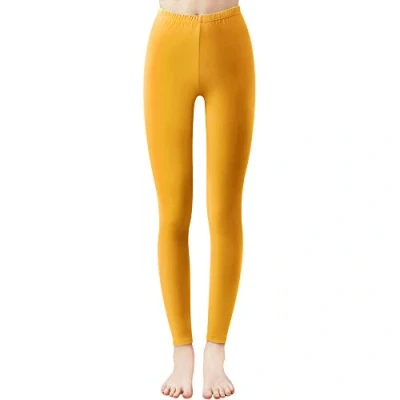 Afbeelding van Libella 1/3er Vrouwen Lange Leggings Veelkleurig met Hoge Taille Slim Fit Fitness Broek Sport Gemaakt van Katoen 4108VA, Geel, XL