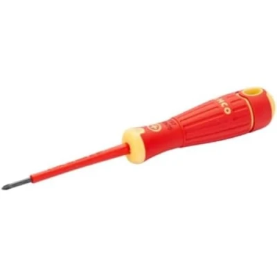 Afbeelding van Bahco Schroevendraaier BahcoFit geïsoleerd VDE rubber greep Phillips PH1 x 150 mm B197.001.150