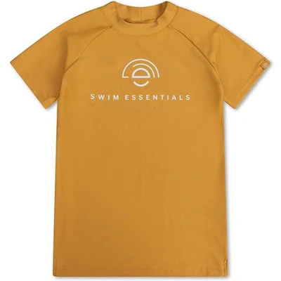 Afbeelding van Swim Essentials Geel Uni UV Zwemshirt met korte mouwen Maat 122/128