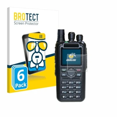 Afbeelding van BROTECT Screenprotector voor AnyTone AT D878UV II Plus Folie Beschermfolie Beschermglas transparant (6 Stuks)