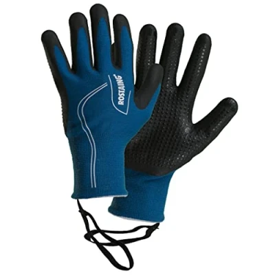 Afbeelding van Rostaing serie Touch handschoenen overgangsjas handpalm klimplant functie telefoonnummer touchscreen + LEASH pols, zwart/blauw, 34 x 12 3 cm
