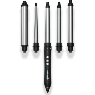 Afbeelding van amika the chameleon 5 in 1 curling wand, verwisselbare krultang