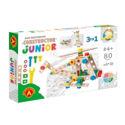 Afbeelding van Alexander Toys Constructor Junior 3x1 Helikopter 80st