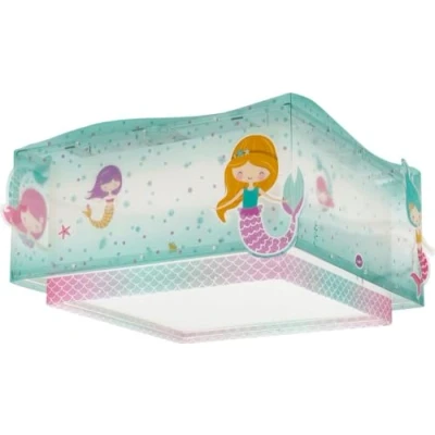 Afbeelding van Dalber Kinder plafondlamp kinderkamer kinderlamp Marmaids Zeemeerminnen