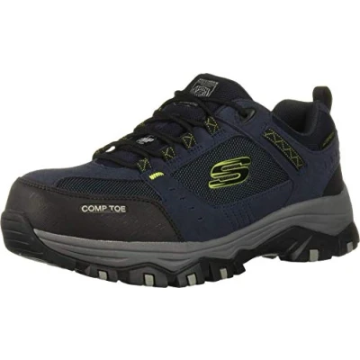 Afbeelding van Skechers Men&#039;s Greetah Construction Shoe, Navy/Black, 11.5 M US