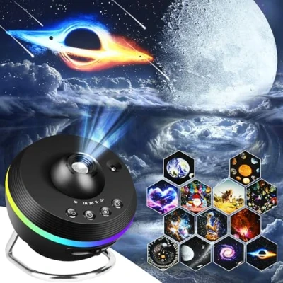 Afbeelding van Comius Sharp Led projector, sterrenhemel, 13 in 1 filmschijven, melkwegprojector, 6 kleuren, sfeerlamp, planetarium sterrenprojector, voor kinderen en volwassenen