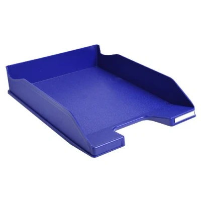 Afbeelding van Exacompta ref. 113104D Set van 6 Brievenbakken COMBO MIDI Afmetingen: 34,6x25,5x6,5 cm voor A4 documenten + nachtblauwe kleur Blauer Engel gecertificeerd