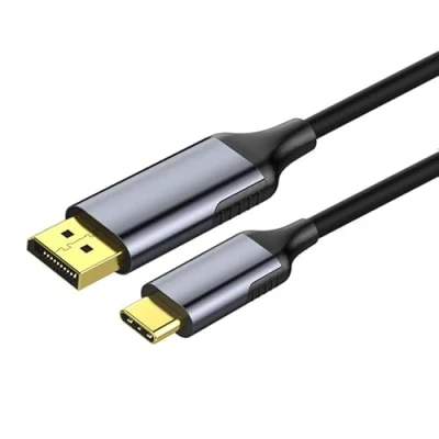 Afbeelding van USB C naar DisplayPort kabel (1,8 m), type 4K @ 60Hz, gevlochten kabel, Thunderbolt 3, compatibel met MacBook Pro/MacBook Air/iPad Pro 2018, 2017 iMac, Dell XPS 15/13 en meer.