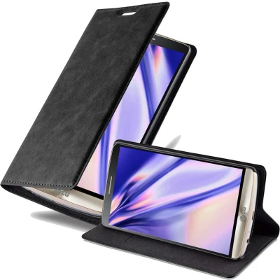Afbeelding van Cadorabo Hoesje geschikt voor LG G3 in ZWARTE NACHT Beschermhoes Case magnetische sluiting Cover