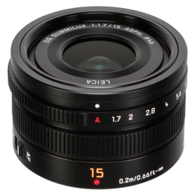 Afbeelding van Panasonic MFT 15/1.7 Zwart ASPH Leica DG Summilux