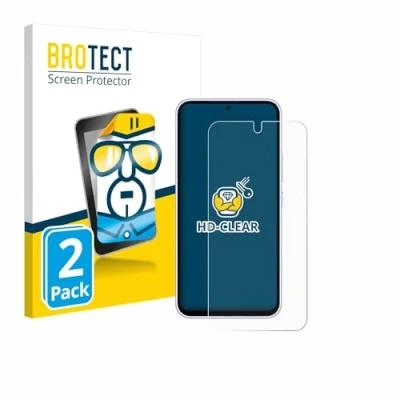 Afbeelding van BROTECT Screenprotector voor Samsung Galaxy A54 5G Enterprise Edition Folie Beschermfolie transparant (2 Stuks)