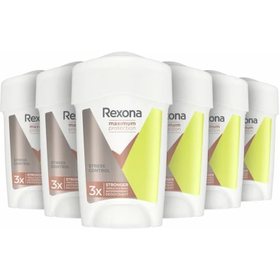 Afbeelding van 6er Pack Rexona Deo Cream Stick Dames Maximale bescherming Stress Control 45ml