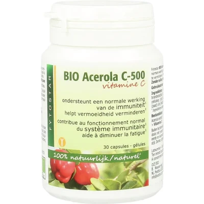 Afbeelding van Fytostar Bio Acerola C 500 Capsules