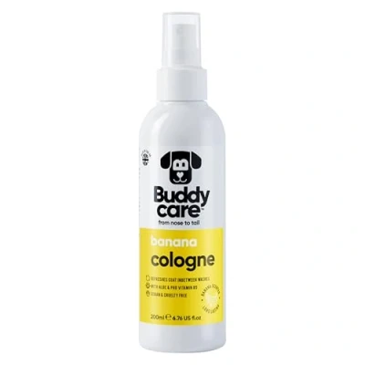 Afbeelding van Buddycare Honden Keulend water Banaan Fruitig en gedurfd geurend hondenwater verfrist tussen de hondenbaden met aloë vera pro vitamine B5 (200 ml, 1 stuks)